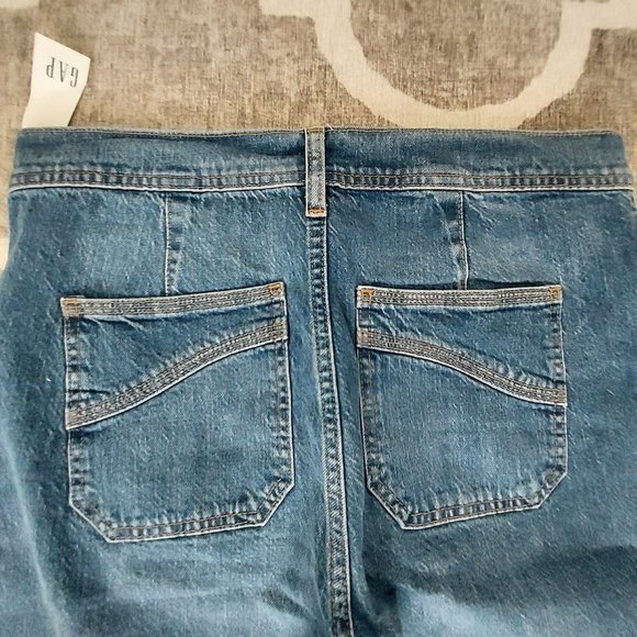 GAP jeans Wide Leg Sky High 10/30 L (size 10 Long) NWT - Picture 3 of 10